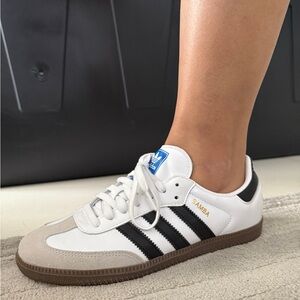 Adidas White and Black Casual Sneakers